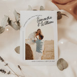Cartes Pour Fêtes Annuelles Photo de l'Arc Boho de Noël<br><div class="desc">Carte de vacances photo Boho Arch pour Noël</div>