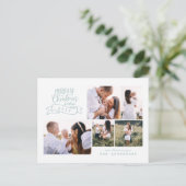 Cartes Pour Fêtes Annuelles photo de l'écriture moderne de noël le plus agréab (Debout devant)