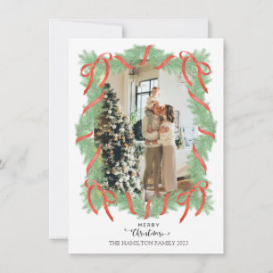 Cartes Pour Fêtes Annuelles Photo de l'espace réservé au message de Noël Garla