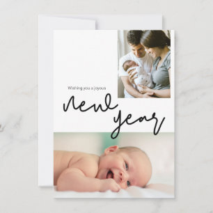 Cartes Pour Fêtes Annuelles Photo de l'état de naissance Bonne année Faire-par