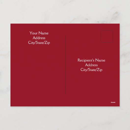 Cartes Pour Fêtes Annuelles Photo de mignon Chien avec papa Red Christmas (Dos)