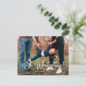 Cartes Pour Fêtes Annuelles Photo de Modern Snow Script 2 (Debout devant)