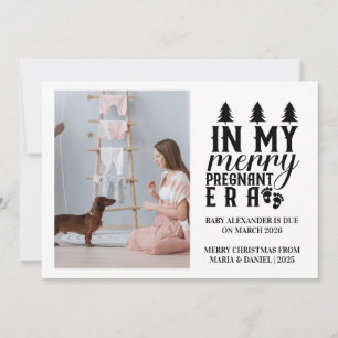 Cartes Pour Fêtes Annuelles Photo de mon époque de grossesse joyeuse à Noël