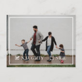 Cartes Pour Fêtes Annuelles Photo de Naughty (Devant)