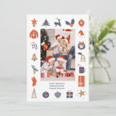 Cartes Pour Fêtes Annuelles Photo de Noël (Debout devant)