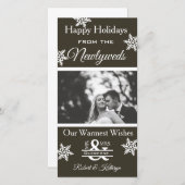 Cartes Pour Fêtes Annuelles Photo de Noël (Devant / Derrière)