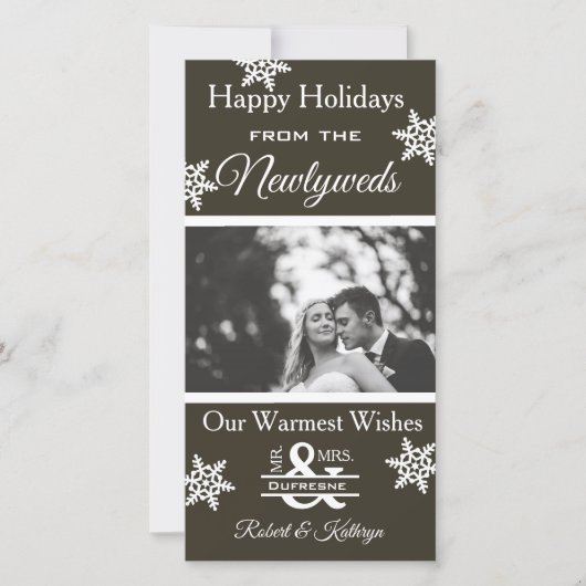 Cartes Pour Fêtes Annuelles Photo de Noël (Devant)