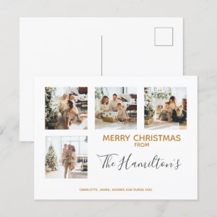 Cartes Pour Fêtes Annuelles Photo de Noël 4 personnalisée