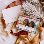 Cartes Pour Fêtes Annuelles Photo de Noël aquarelle moderne