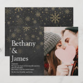 Cartes Pour Fêtes Annuelles Photo de Noël Couples Définition Tableau Noir (Devant / Derrière)