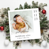 Cartes Pour Fêtes Annuelles Photo de Noël de bébé pour la première fois