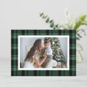 Cartes Pour Fêtes Annuelles Photo de Noël de Buffalo Vert (Debout devant)