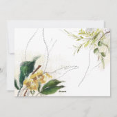 Cartes Pour Fêtes Annuelles Photo de Noël de feuillage botanique peint (Dos)