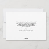 Cartes Pour Fêtes Annuelles Photo de Noël de la famille "Année de chien dispar (Dos)