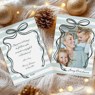 Cartes Pour Fêtes Annuelles Photo de Noël de la structure de la mâchoire dessi