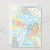 Cartes Pour Fêtes Annuelles Photo de Noël de la verdure tropicale (Dos)