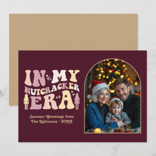 Cartes Pour Fêtes Annuelles Photo de Noël de l'ère de mon Casse-Noisette Merlo