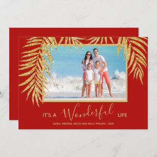 Cartes Pour Fêtes Annuelles Photo de Noël de Palm