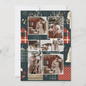 Cartes Pour Fêtes Annuelles Photo de Noël de ski nordique en forêt (Devant)