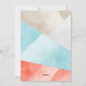 Cartes Pour Fêtes Annuelles Photo de Noël du bloc couleur (Dos)