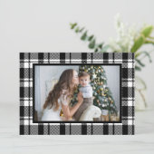 Cartes Pour Fêtes Annuelles Photo de Noël du Buffalo blanc (Debout devant)