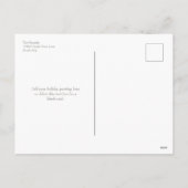 Cartes Pour Fêtes Annuelles Photo de Noël Elegant Gold et Silver Snowflake (Dos)