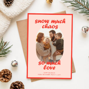 Cartes Pour Fêtes Annuelles Photo de Noël élégante drôle et spirituelle de fam