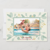 Cartes Pour Fêtes Annuelles Photo de Noël Eucalyptus (Devant)