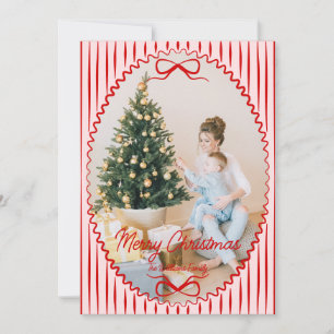 Cartes Pour Fêtes Annuelles Photo de Noël fantaisiste dessiné à la main et écr