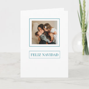 Cartes Pour Fêtes Annuelles Photo de Noël Feliz navidad Minimaliste
