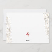 Cartes Pour Fêtes Annuelles Photo de Noël florale (Dos)