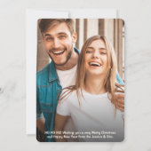 Cartes Pour Fêtes Annuelles Photo de Noël graphique de Cute Père Noël (Dos)