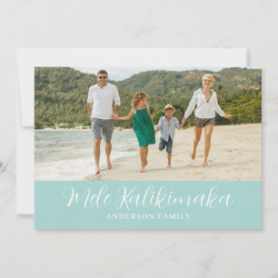 Cartes Pour Fêtes Annuelles Photo de Noël hawaïen Mele Kalikimaka