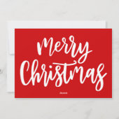 Cartes Pour Fêtes Annuelles Photo de Noël Laisser la neige Brassage Script (Dos)