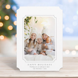 Cartes Pour Fêtes Annuelles Photo de Noël minimaliste