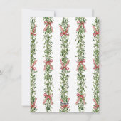 Cartes Pour Fêtes Annuelles Photo de Noël Mistletoe Trellis (Dos)