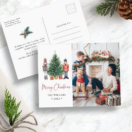 Cartes Pour Fêtes Annuelles Photo de Noël moderne