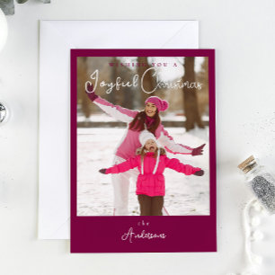 Cartes Pour Fêtes Annuelles Photo de Noël moderne et tendance