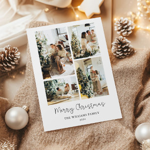 Cartes Pour Fêtes Annuelles Photo de Noël moderne Joyeux Noël