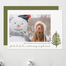 photo de Noël moderne minimaliste d'un chien de co