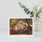 Cartes Pour Fêtes Annuelles Photo de Noël moderne Portrait de famille (Debout devant)