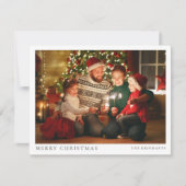 Cartes Pour Fêtes Annuelles Photo de Noël moderne Portrait de famille (Devant)