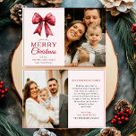 Cartes Pour Fêtes Annuelles Photo de Noël moderne Red Bow Joyeux<br><div class="desc">Envoyez des voeux de vacances chaudes avec la carte de Noël Joyeux Bow Rouge moderne! Cette carte festive présente une palette de couleurs rouge et verte classique avec un accent arc élégant, ce qui en fait un parfait mélange d'élégance moderne et de tradition de vacances. Customisez-le avec une photo de...</div>