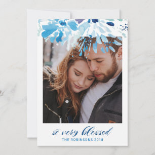 Cartes Pour Fêtes Annuelles Photo de Noël moderne très béni religieux