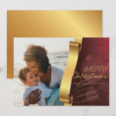 Cartes Pour Fêtes Annuelles Photo de Noël modifiable (Devant / Derrière)