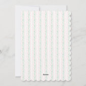 Cartes Pour Fêtes Annuelles Photo de Noël Monogram rose Bow (Dos)