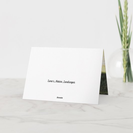 Cartes Pour Fêtes Annuelles Photo de Noël océan au coucher du soleil (Dos)