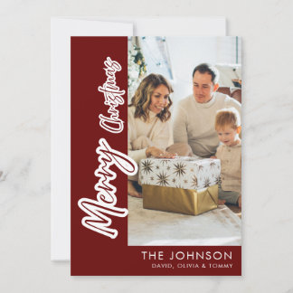 Cartes Pour Fêtes Annuelles Photo de Noël personnalisé pour la famille | Moder