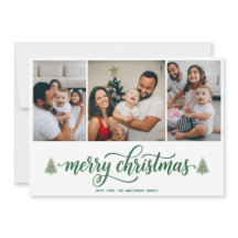 Photo de Noël personnalisé pour la famille & Texte