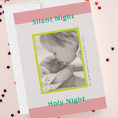 Cartes Pour Fêtes Annuelles Photo de Noël saluant bébé nouveau-né